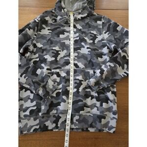 Under Armour Camo Hoodie Men's Large Loose Black And Grey